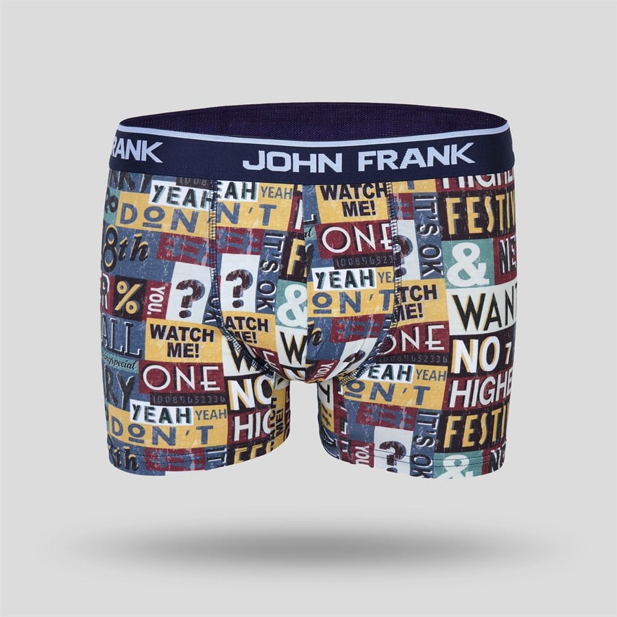John Frank Dijital Baskılı Erkek Boxer Multıcolor (JFBD205-8TH)