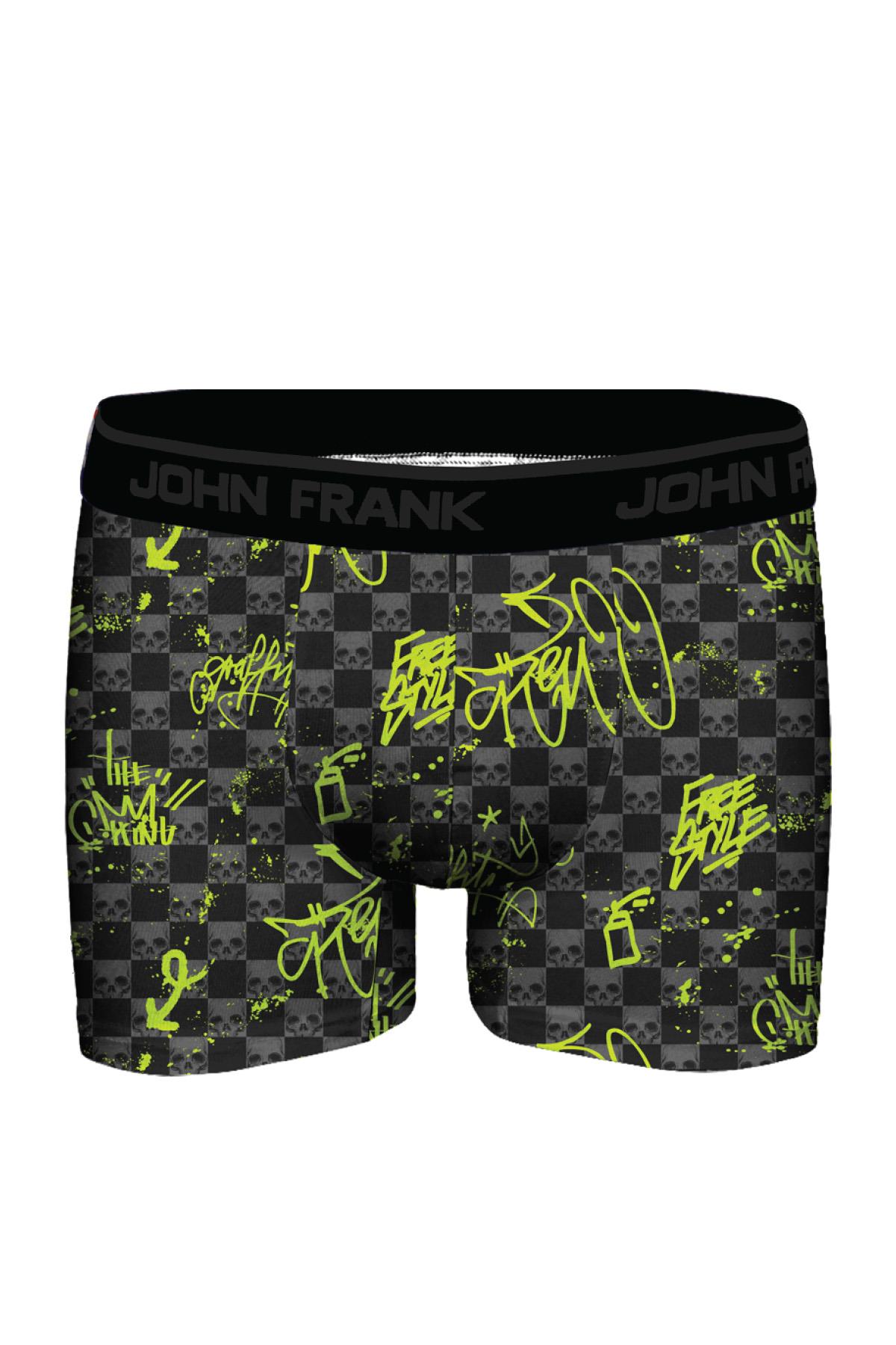 JOHN FRANK DİJİTAL BASKILI MODAL BOXER MULTICOLOR