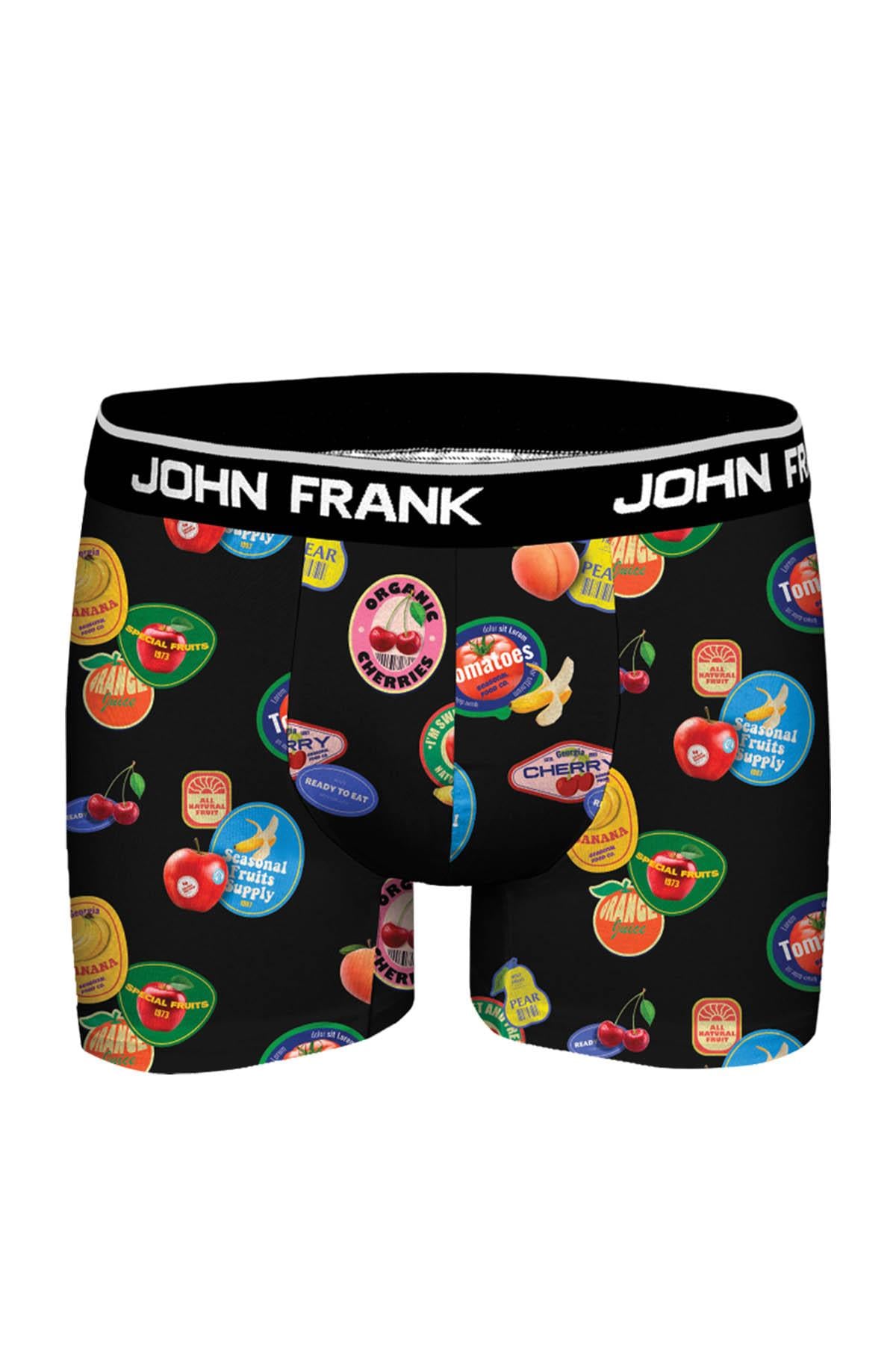 JOHN FRANK DİJİTAL BASKILI MODAL BOXER MULTICOLOR