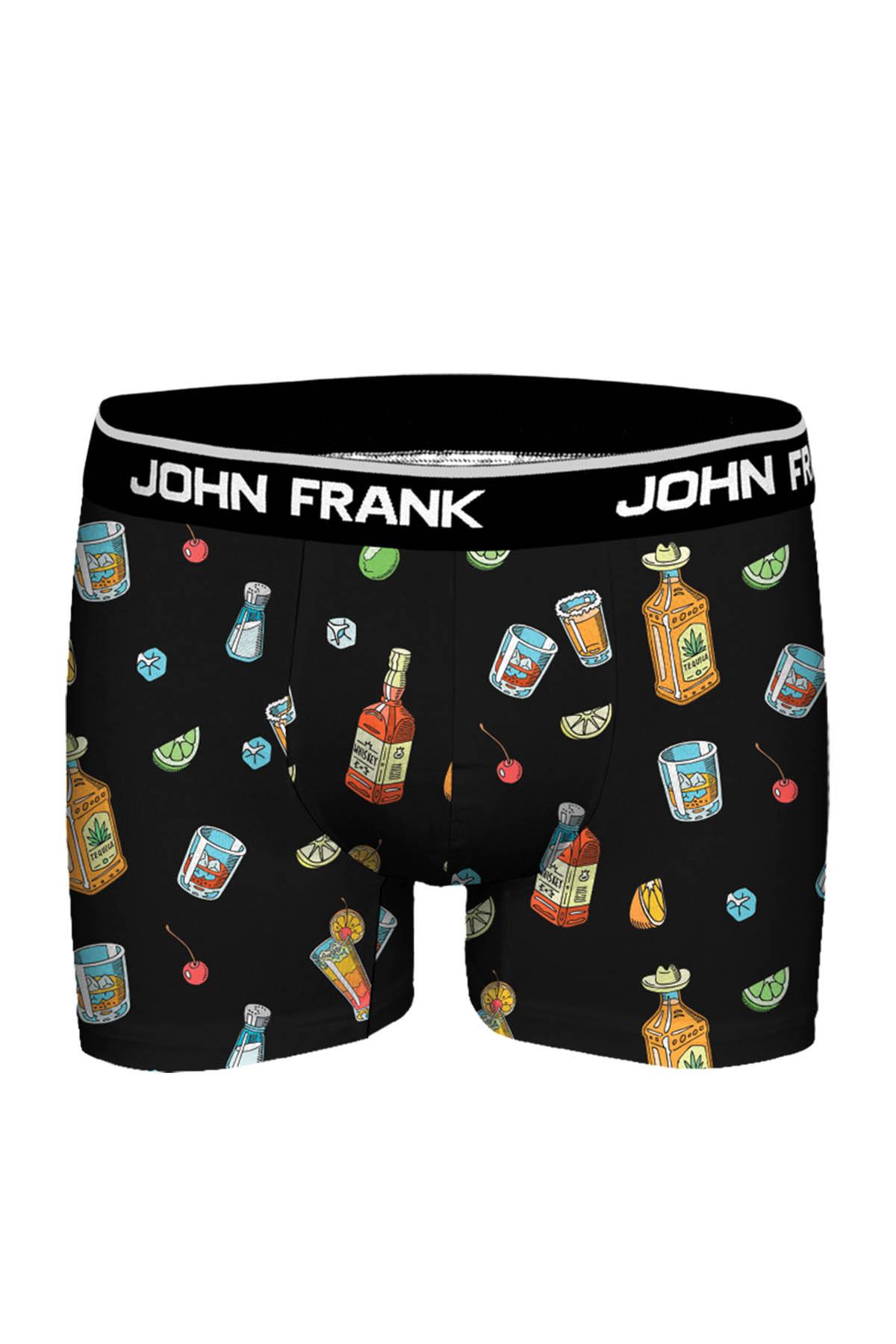JOHN FRANK DİJİTAL BASKILI MODAL BOXER MULTICOLOR