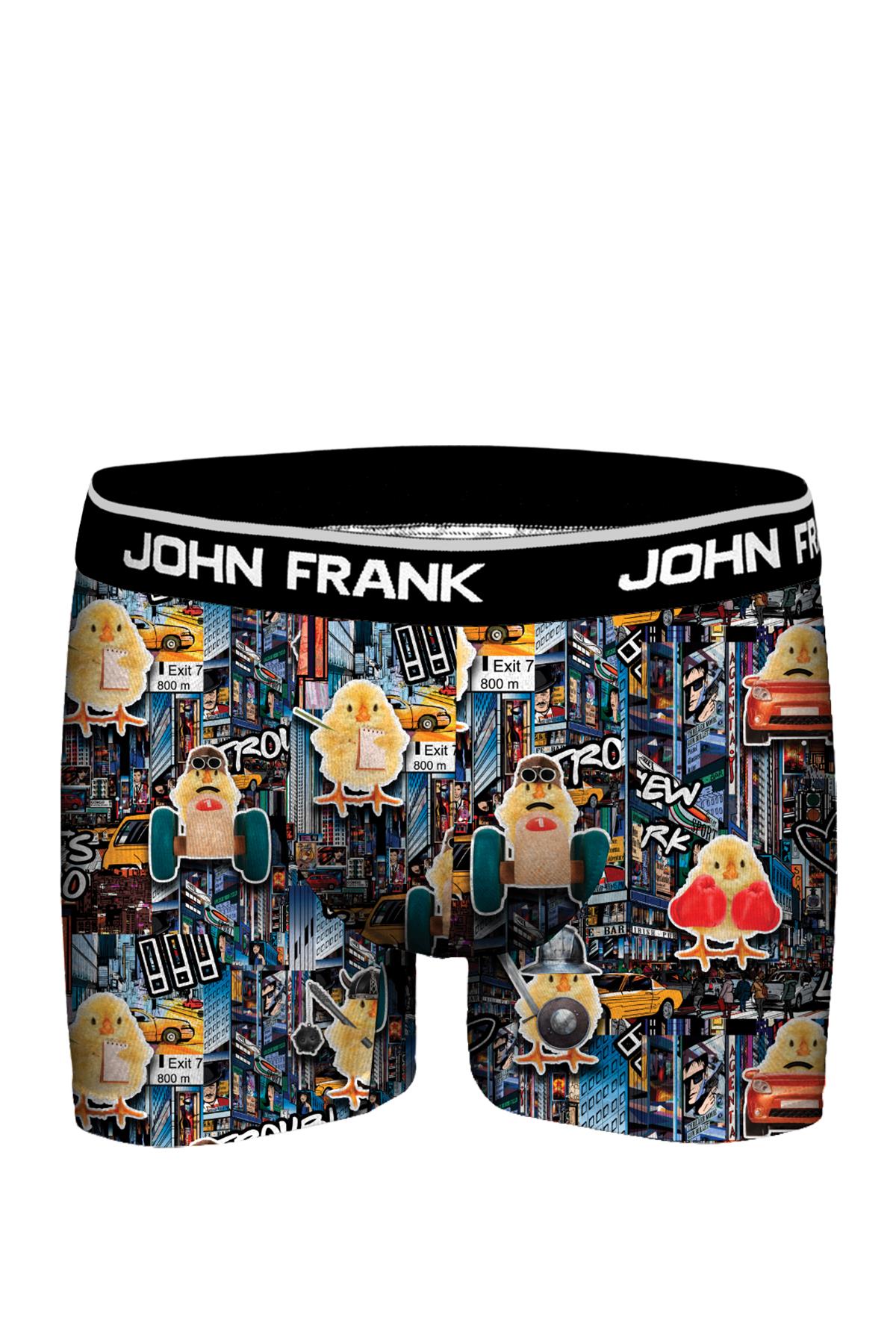 JOHN FRANK DİJİTAL BASKILI MODAL BOXER MULTICOLOR