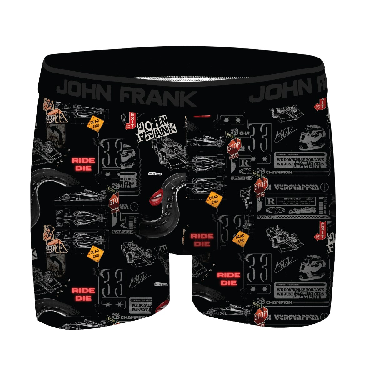 JOHN FRANK DİJİTAL BASKILI MODAL BOXER MULTICOLOR