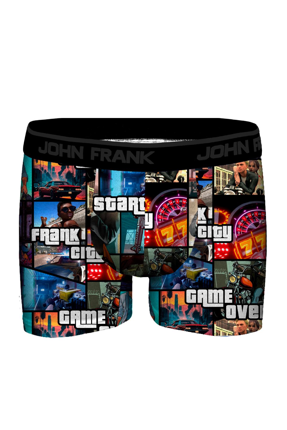 JOHN FRANK DİJİTAL BASKILI MODAL BOXER MULTICOLOR