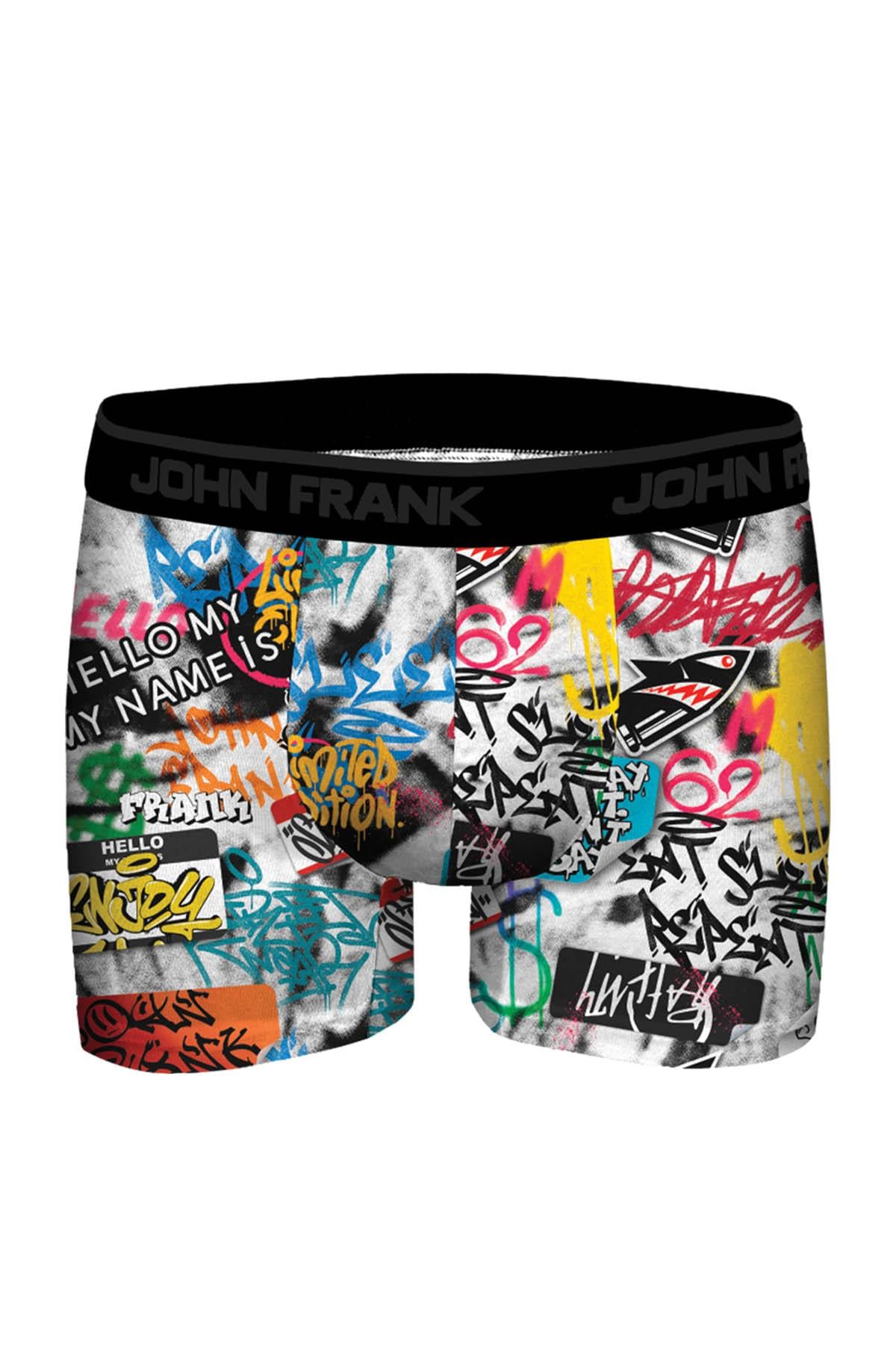 JOHN FRANK DİJİTAL BASKILI MODAL BOXER MULTICOLOR