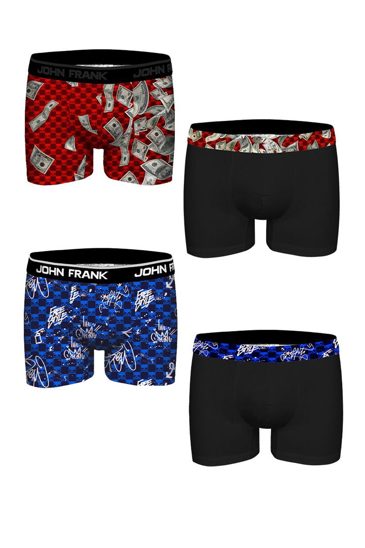 JOHN FRANK DÖRTLÜ MIX BOXER MULTICOLOR
