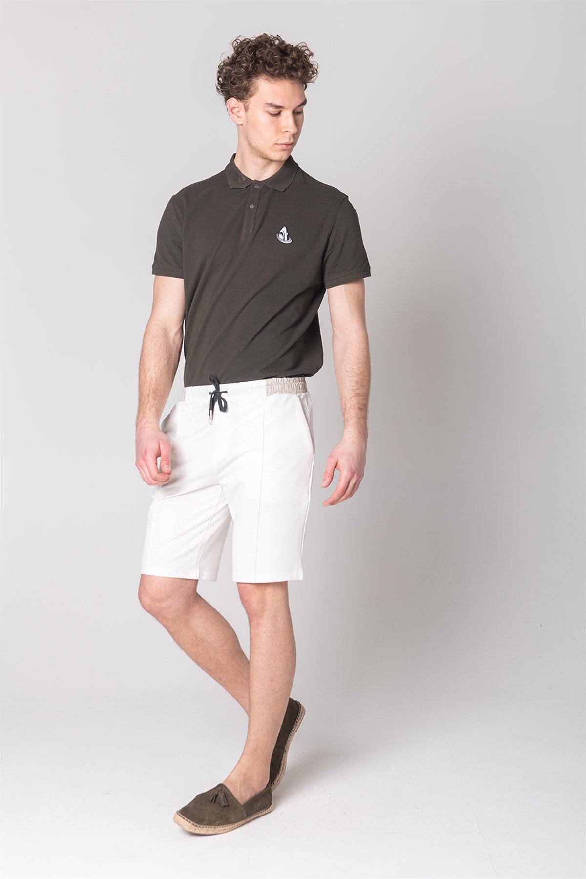 JOHN FRANK TRAVEL SHORT KİRLİ BEYAZ