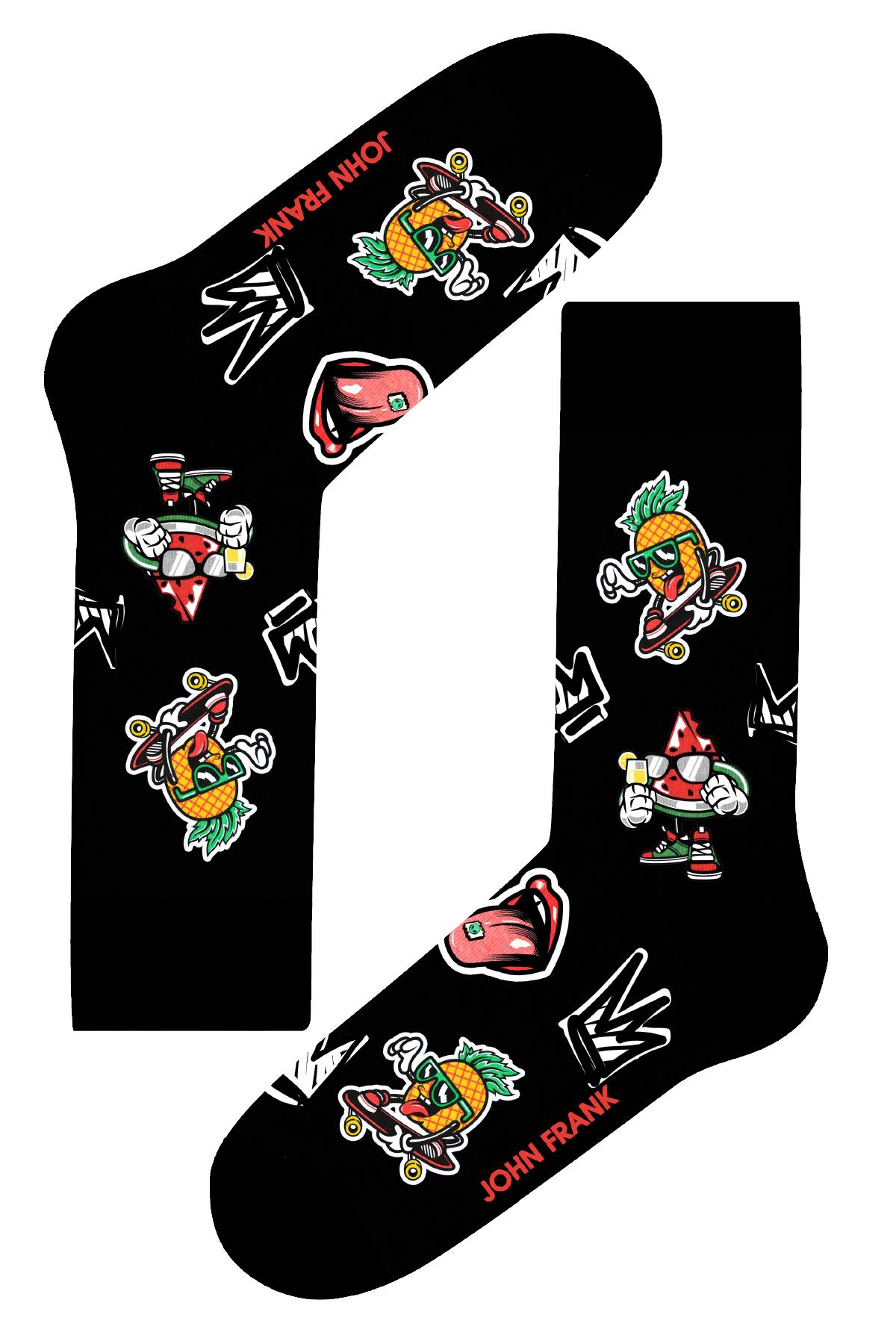 JOHN FRANK FUN SOCKS UZUN ÇORAP MULTICOLOR