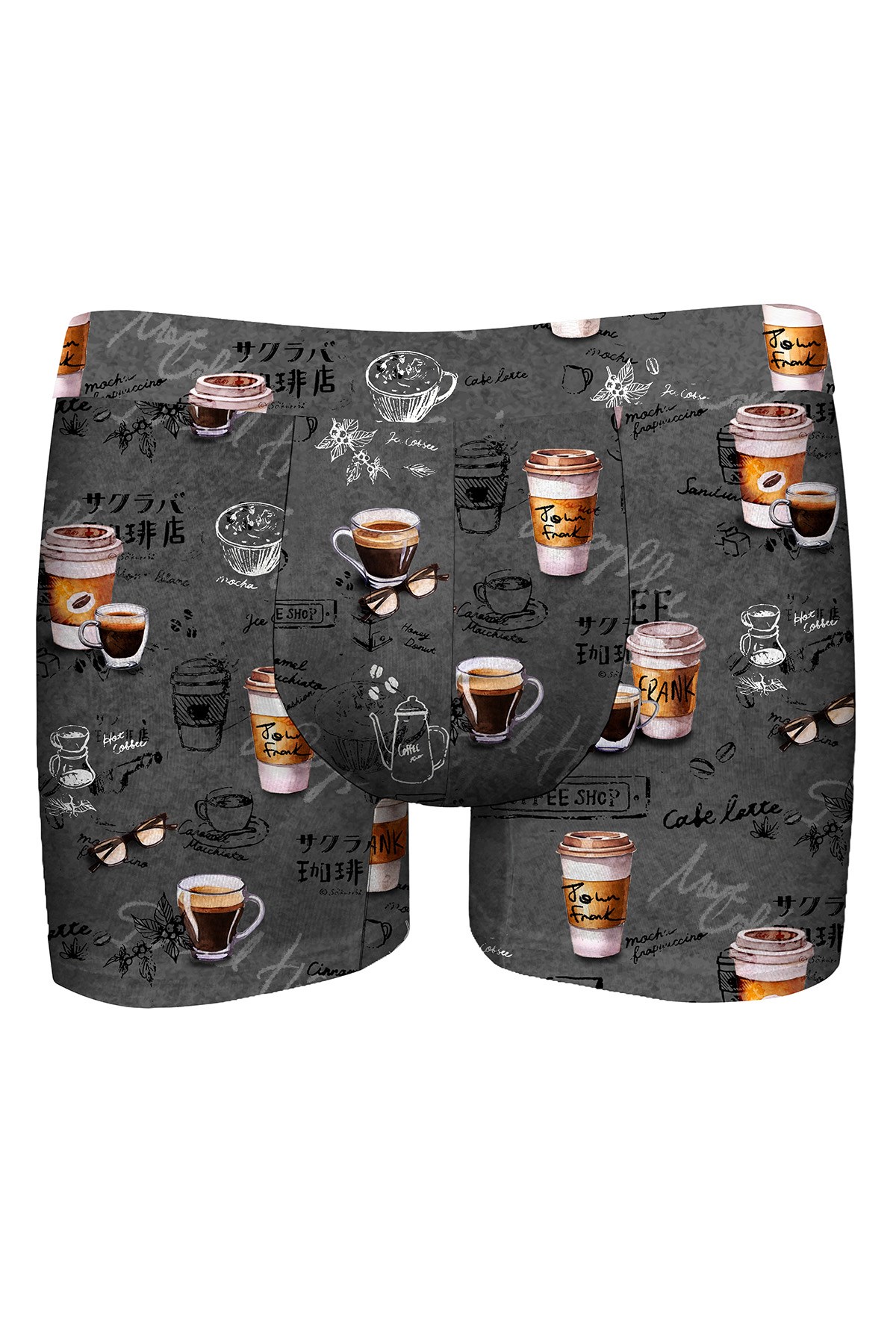 JOHN FRANK HIDDEN DİJİTAL BASKILI BOXER MULTICOLOR