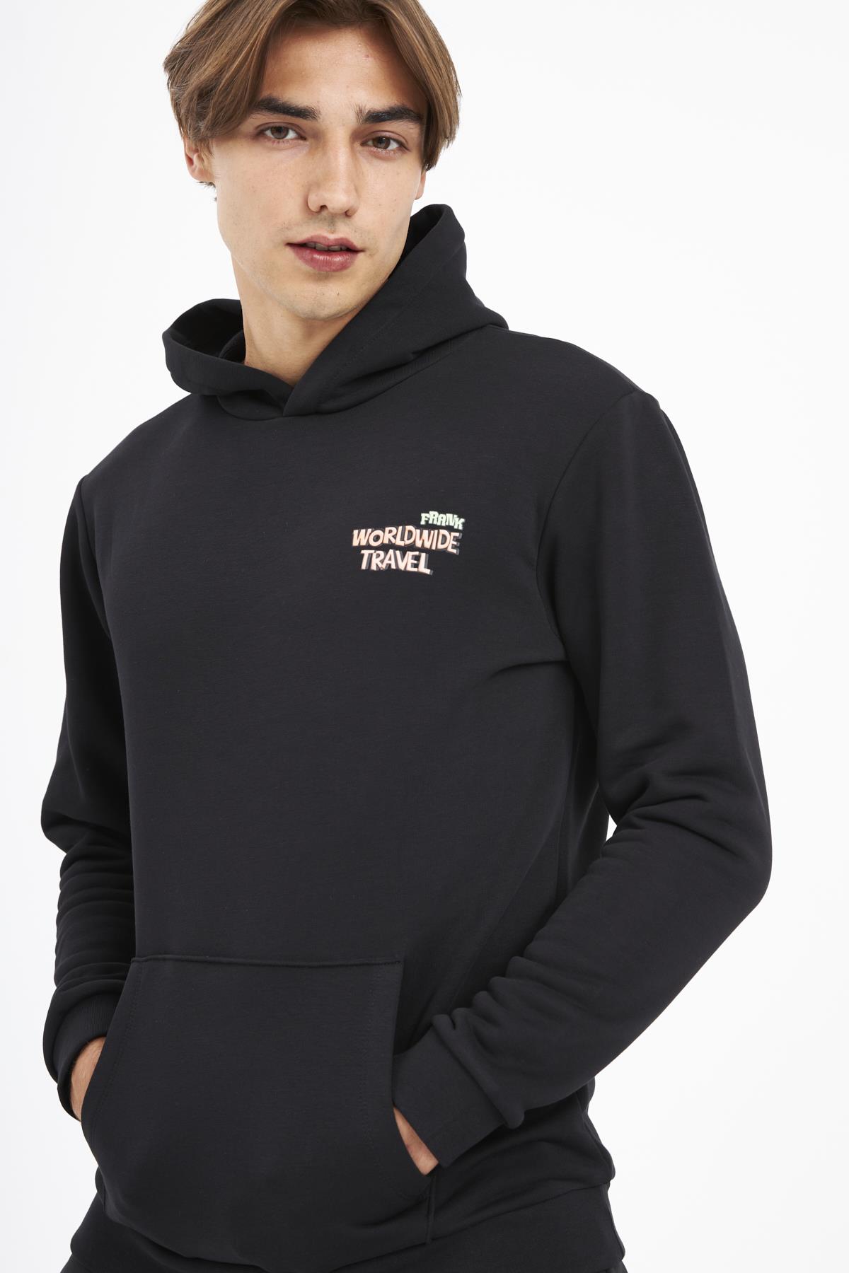 JOHN FRANK HYPE HOODIE SWEATSHIRT SİYAH