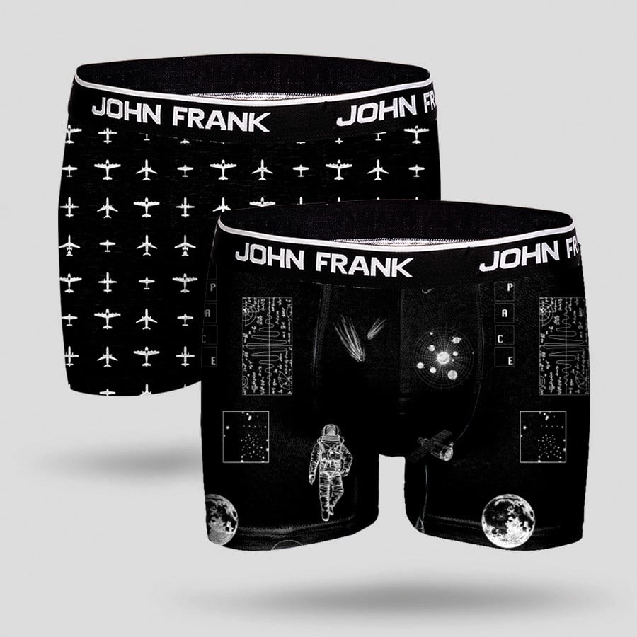 JOHN FRANK İKİLİ MONOCHROME BOXER