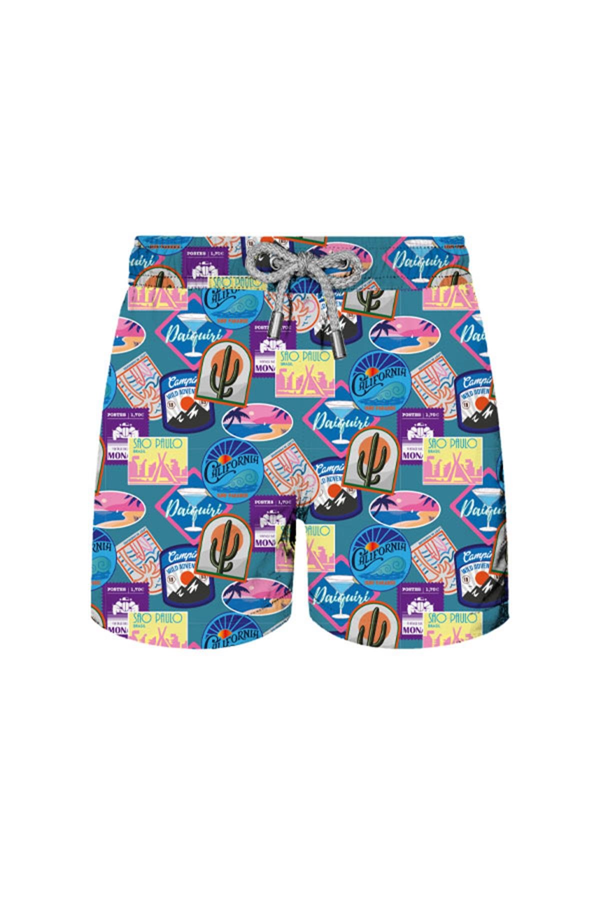 JOHN FRANK KİDS ALL OVER MAYO ŞORT MULTICOLOR