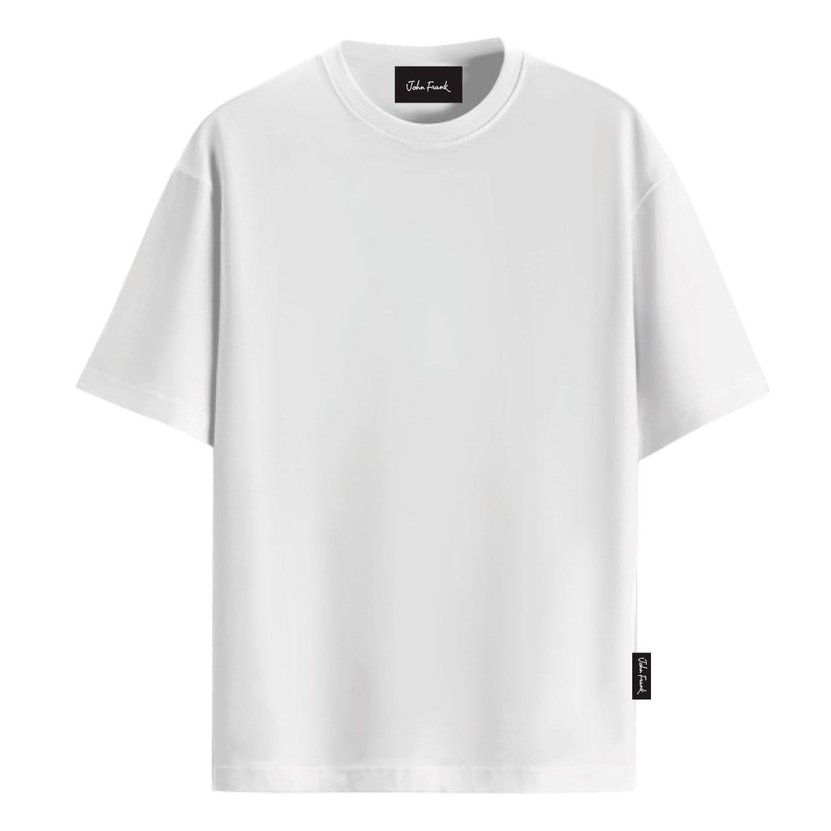 JOHN FRANK KOTON MODAL T-SHIRT BEYAZ
