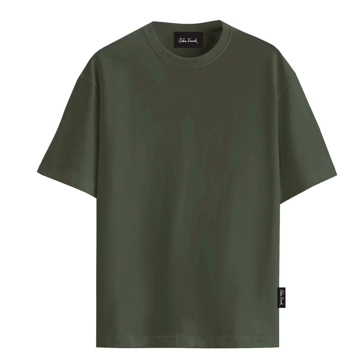 JOHN FRANK KOTON MODAL T-SHIRT YEŞİL