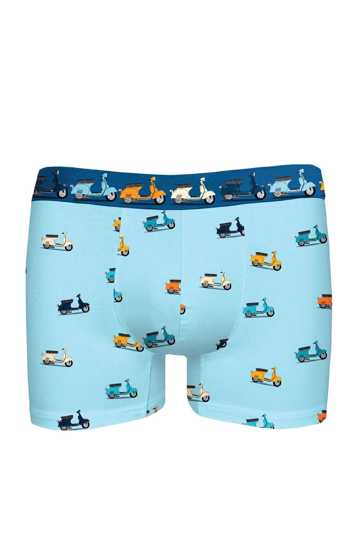 JOHN FRANK LASTİĞİ BASKILI MODAL BOXER MULTICOLOR