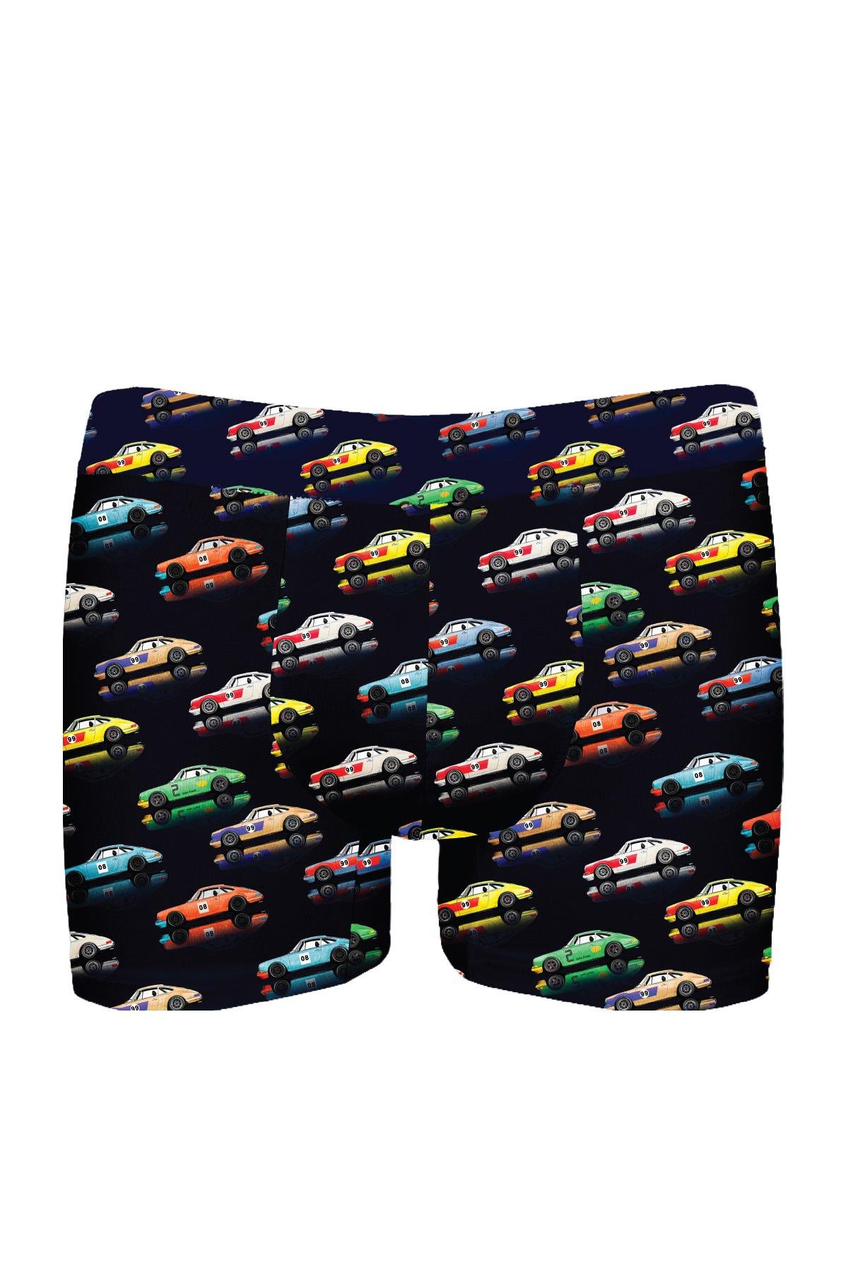 JOHN FRANK LASTİĞİ BASKILI MODAL BOXER MULTICOLOR