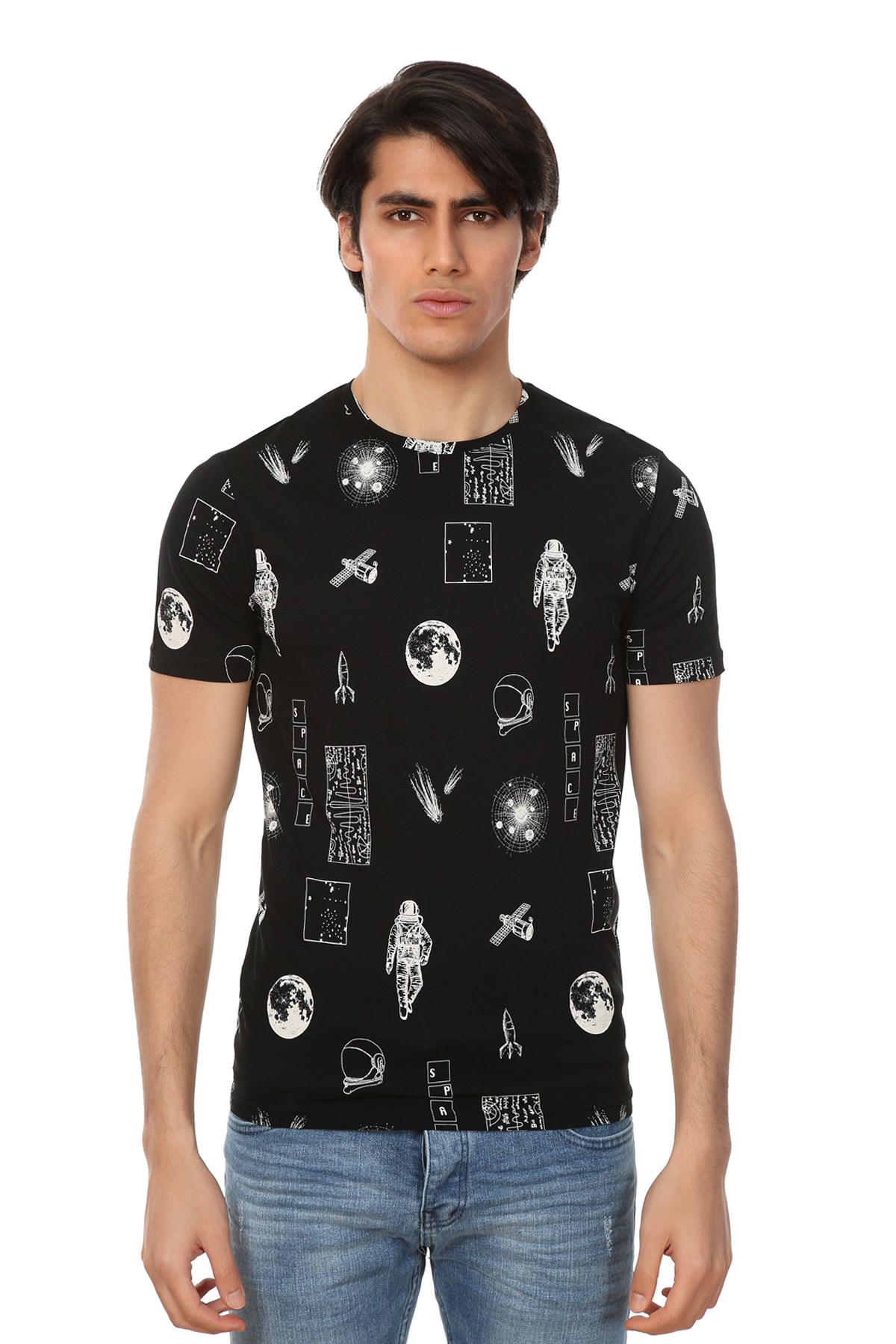 JOHN FRANK MONOCHROME T-SHIRT MULTICOLOR