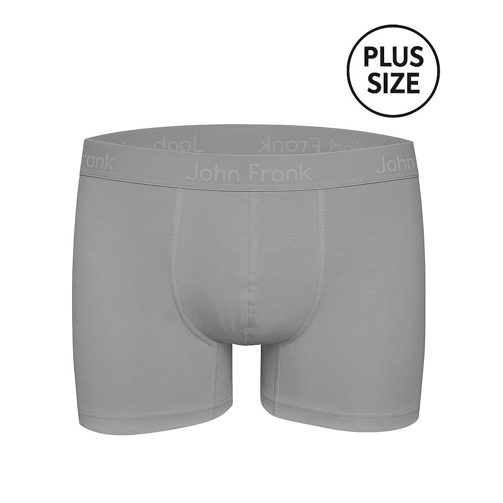 JOHN FRANK NATURAL MODAL PLUS SIZE BOXER GRİ