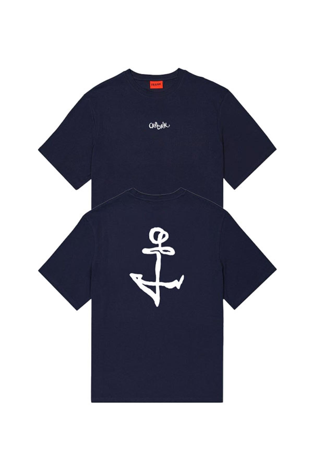 JOHN FRANK OVERSIZE T-SHIRT LACİVERT