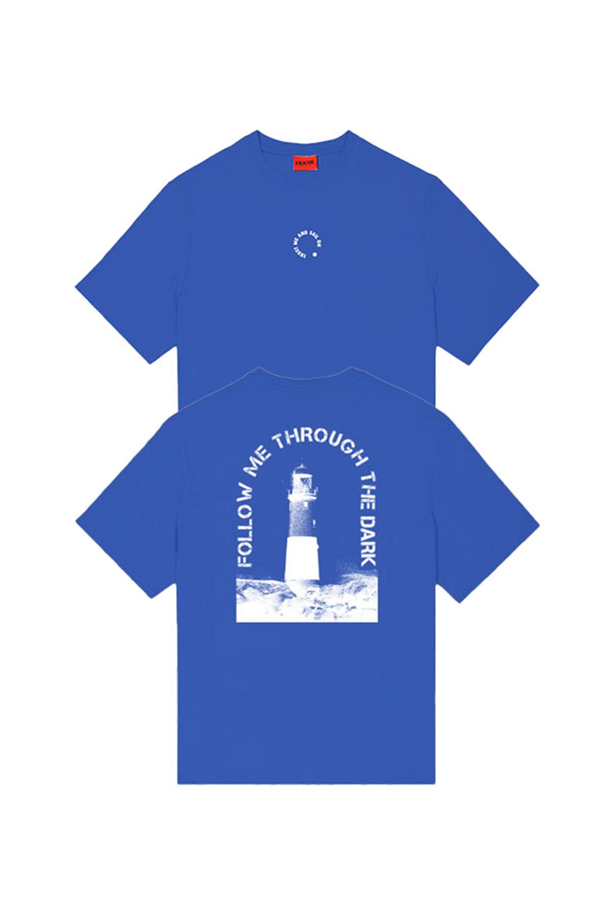 JOHN FRANK OVERSIZE T-SHIRT MAVİ