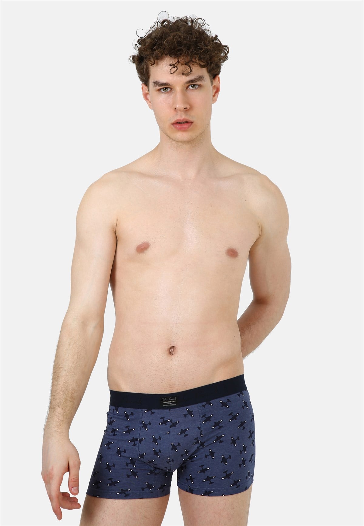 John Frank Plane Urban Couture Lacivert Boxer