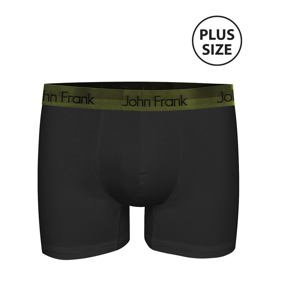 JOHN FRANK PREMIUM BLACK PLUS SIZE BOXER SİYAH-HAKİ