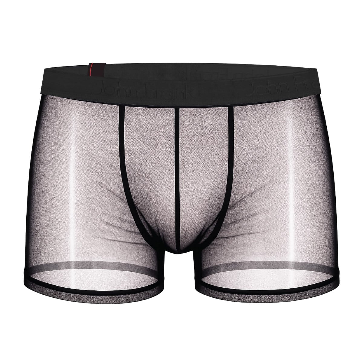 JOHN FRANK RED LINE TULLE BOXER SİYAH