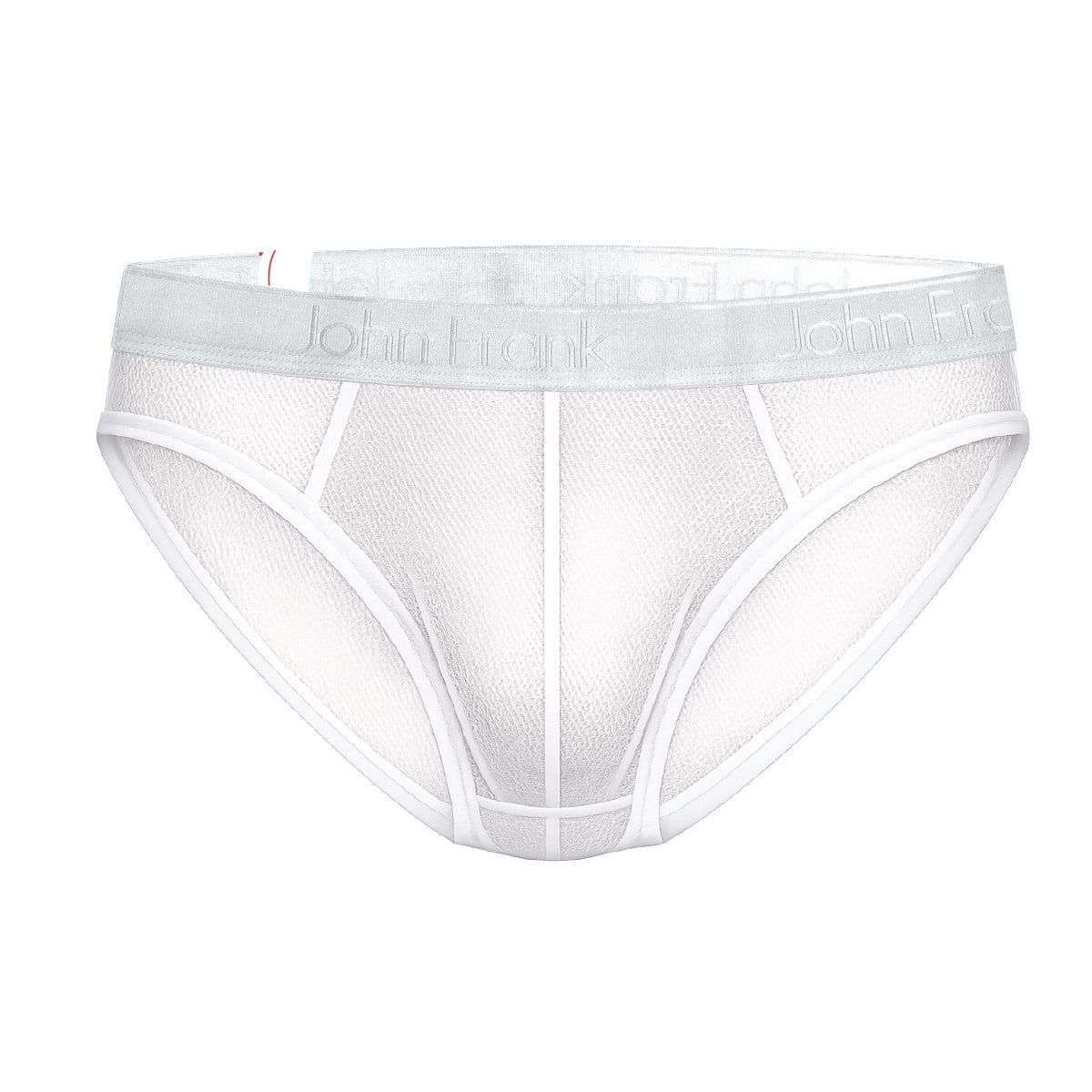 JOHN FRANK RED LINE TULLE BRIEF BEYAZ