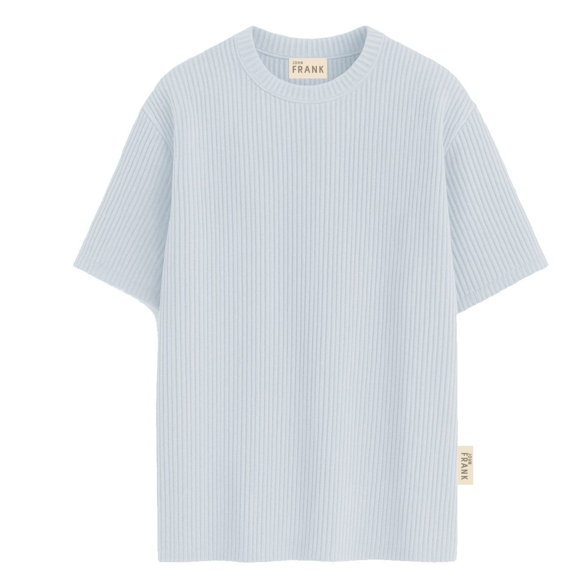 JOHN FRANK RIBANA 2X1 COTTON MODAL T-SHIRT BEYAZ