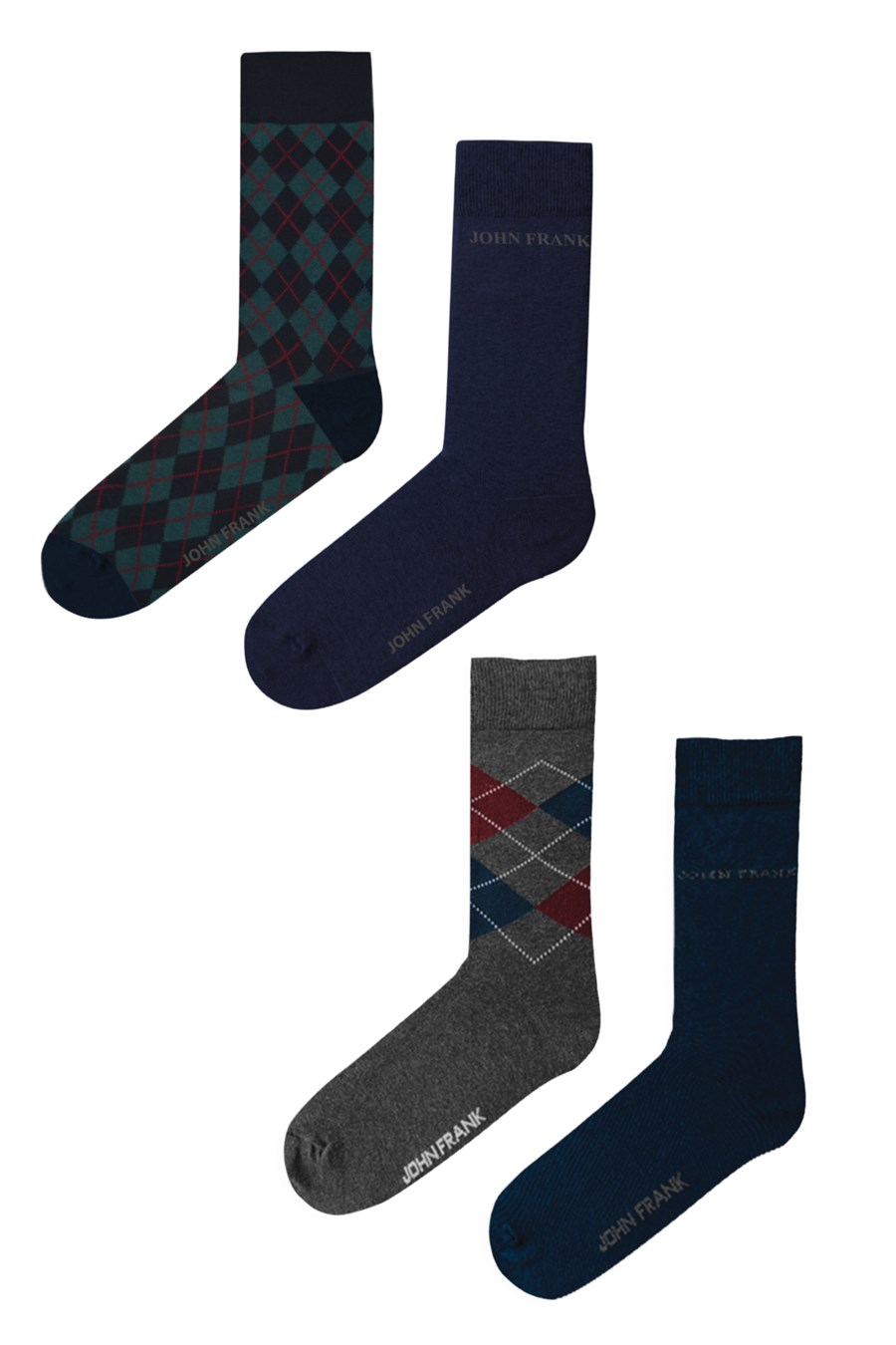 JOHN FRANK TRENDYOL DÖRTLÜ UZUN ÇORAP