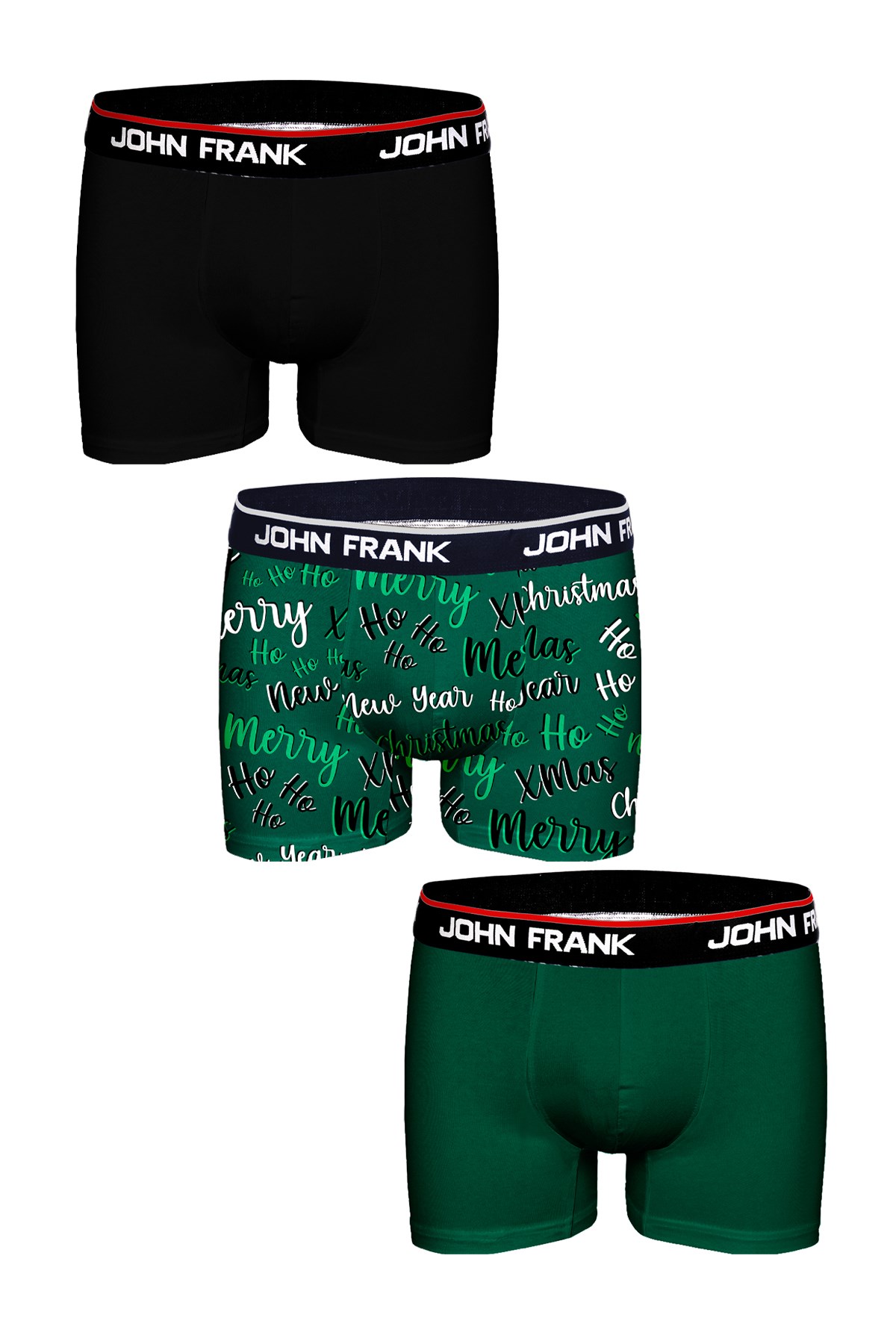 JOHN FRANK ÜÇLÜ CHRISTMAS BOXER
