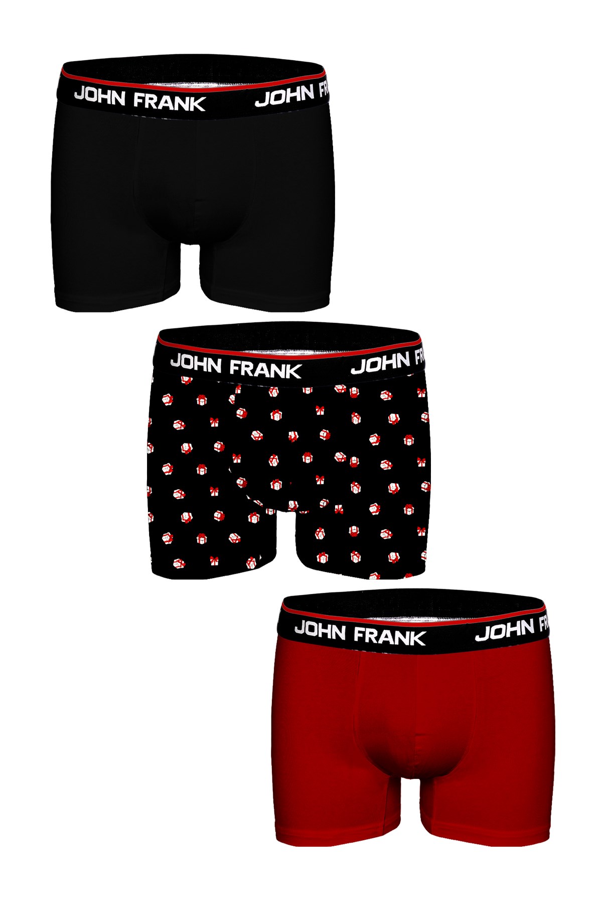 JOHN FRANK ÜÇLÜ CHRISTMAS BOXER