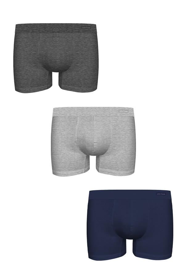 JOHN FRANK ÜÇLÜ HIDDEN PREMIUM BLACK BOXER