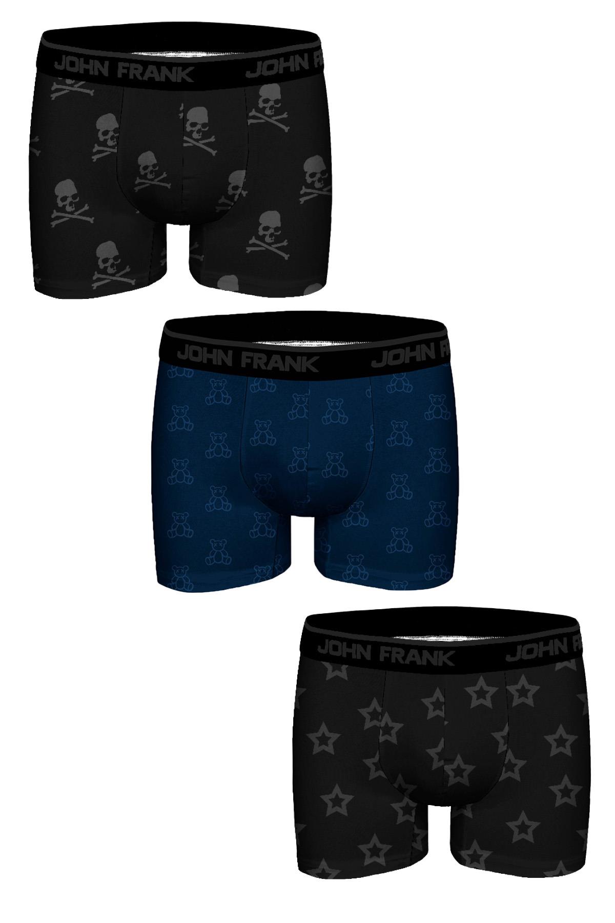 JOHN FRANK ÜÇLÜ JAKARLI BOXER