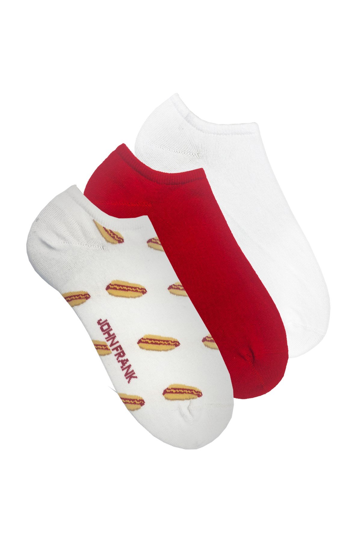 JOHN FRANK ÜÇLÜ KISA ÇORAP MULTICOLOR