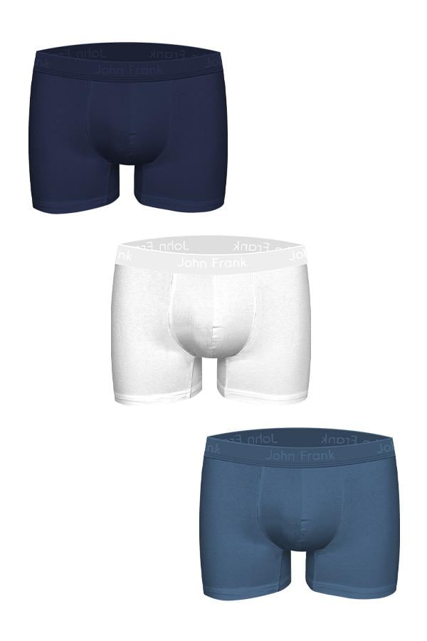 JOHN FRANK ÜÇLÜ NATURAL MODAL BOXER