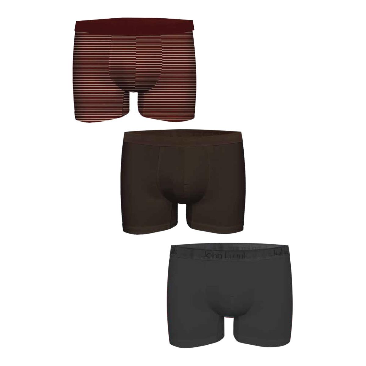 JOHN FRANK ÜÇLÜ NATURAL MODAL BOXER