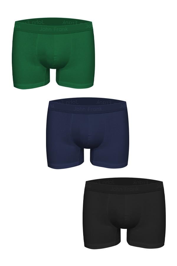 JOHN FRANK ÜÇLÜ NATURAL MODAL BOXER