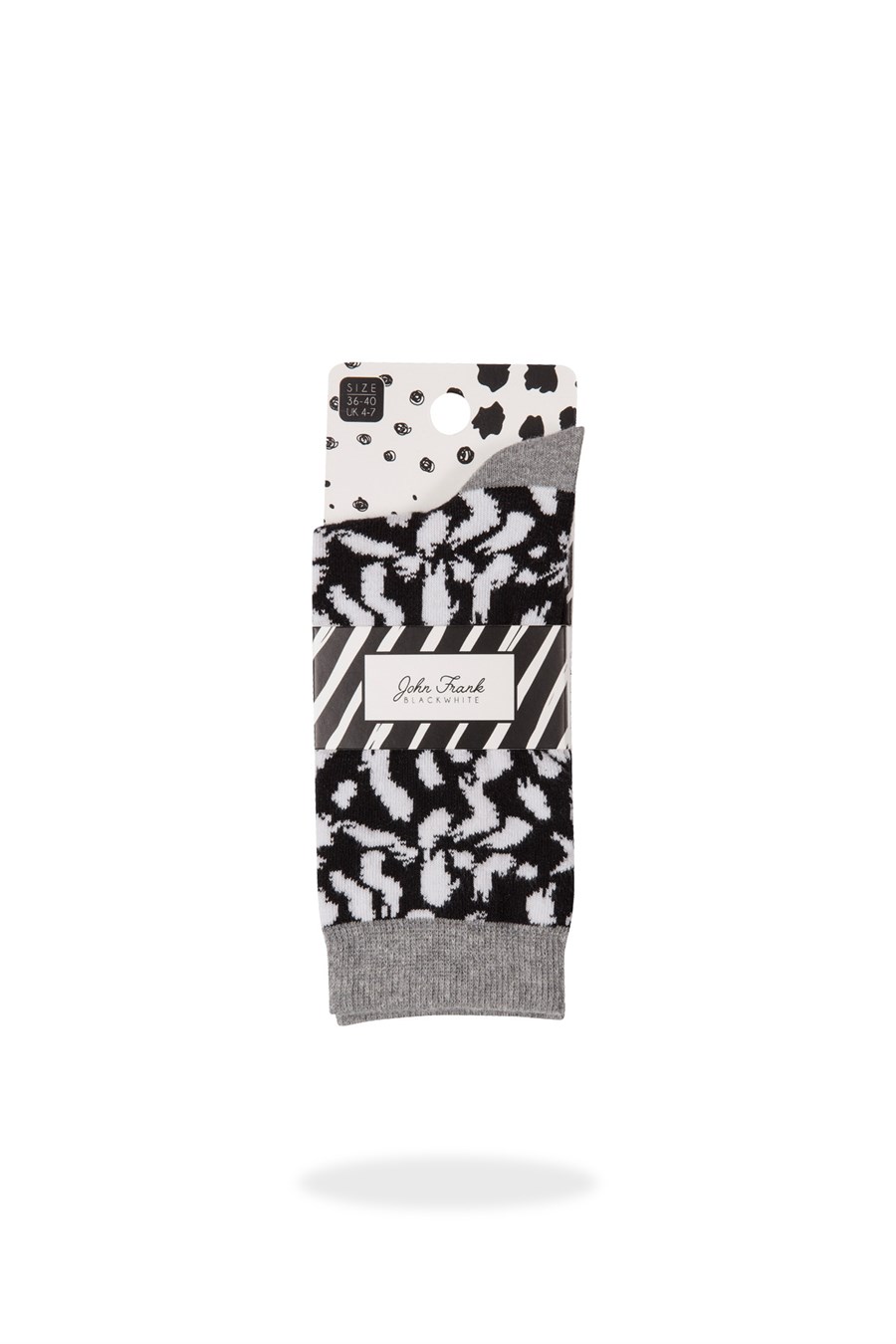JOHN FRANK W BLACK&WHITE UZUN ÇORAP MULTICOLOR