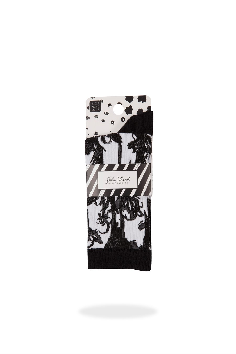 JOHN FRANK W BLACK&WHITE UZUN ÇORAP MULTICOLOR