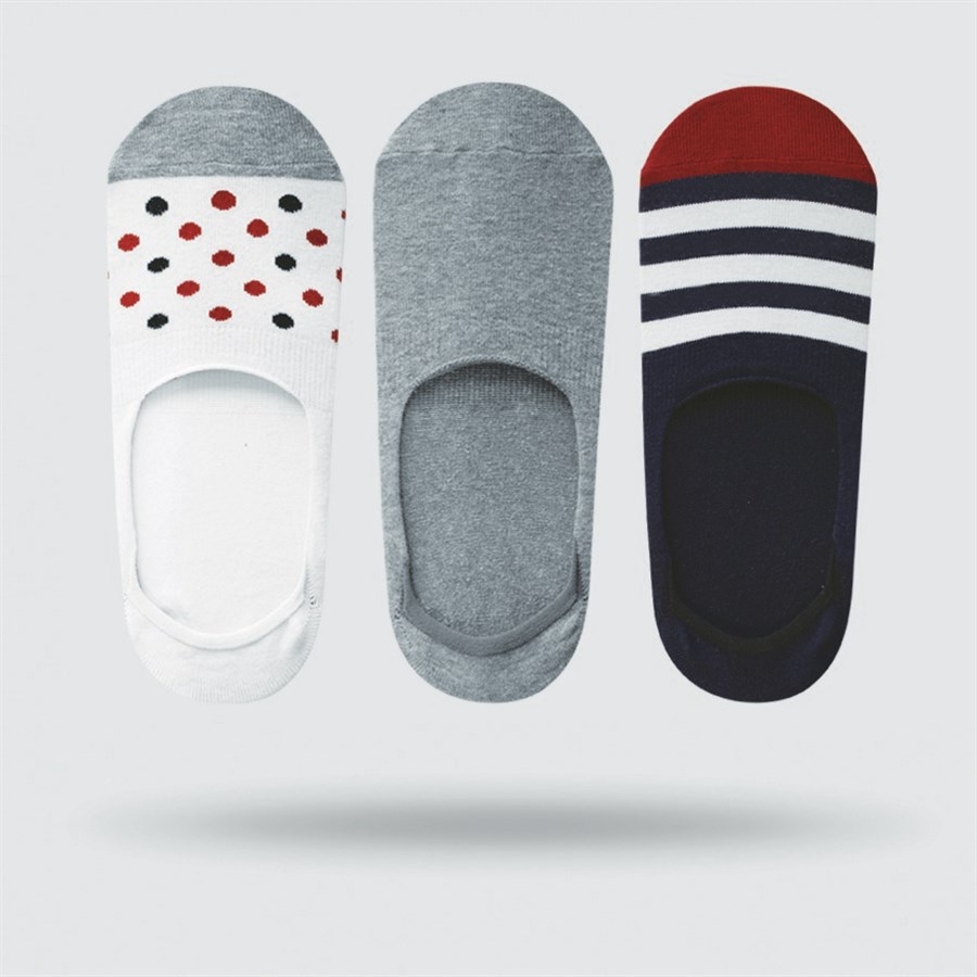 Üçlü John Frank 17S Erkek Babet Çorap Multıcolor (JF3NS17S38)