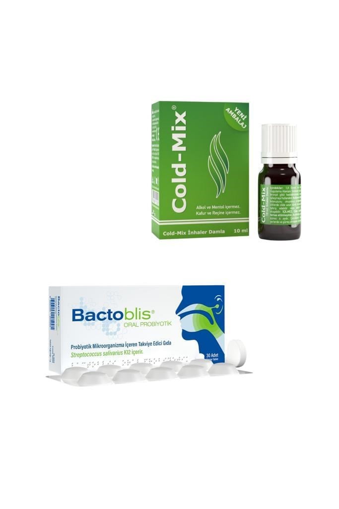 Cold-Mix 10 ML +  Bactoblis Ağız Boğaz probiyotiği 30 Tablet BÜTG0077