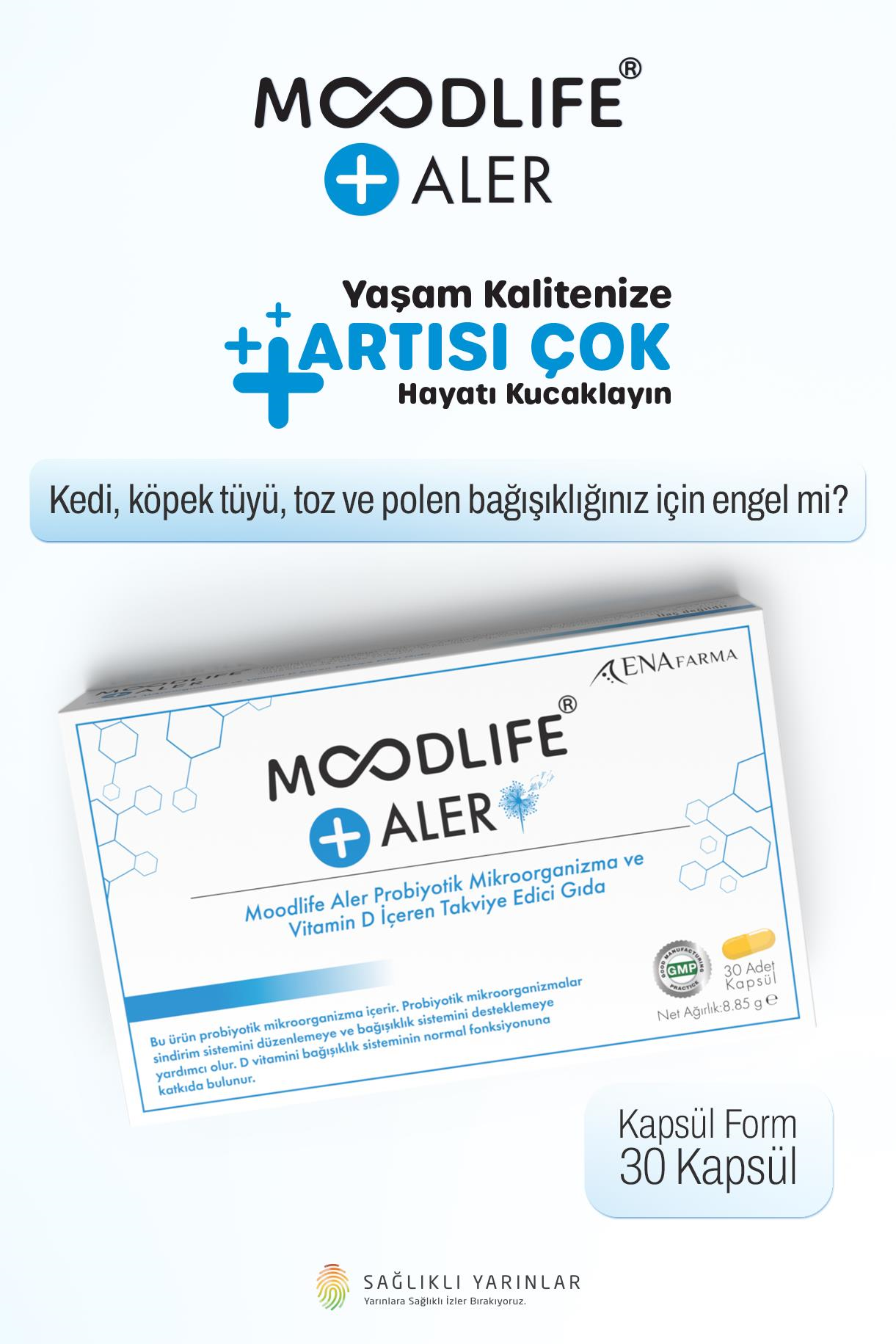 Moodlife Aler Probiyotik Destek 30 Kapsül