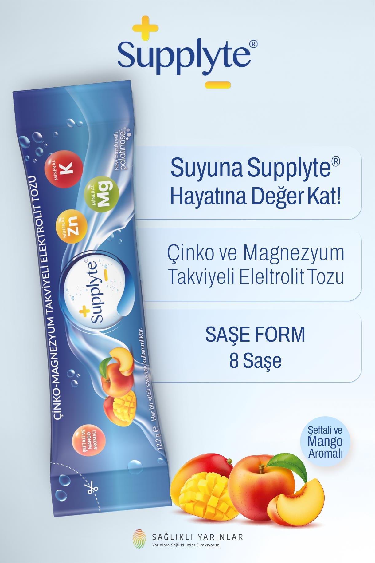 Supplyte Şeftali - Mango Aromalı  Saşe 12,2 g