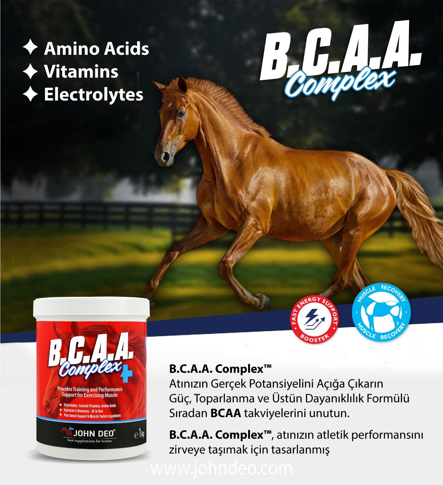 JOHN DEO BCAA COPLEX 1 KG TOZ