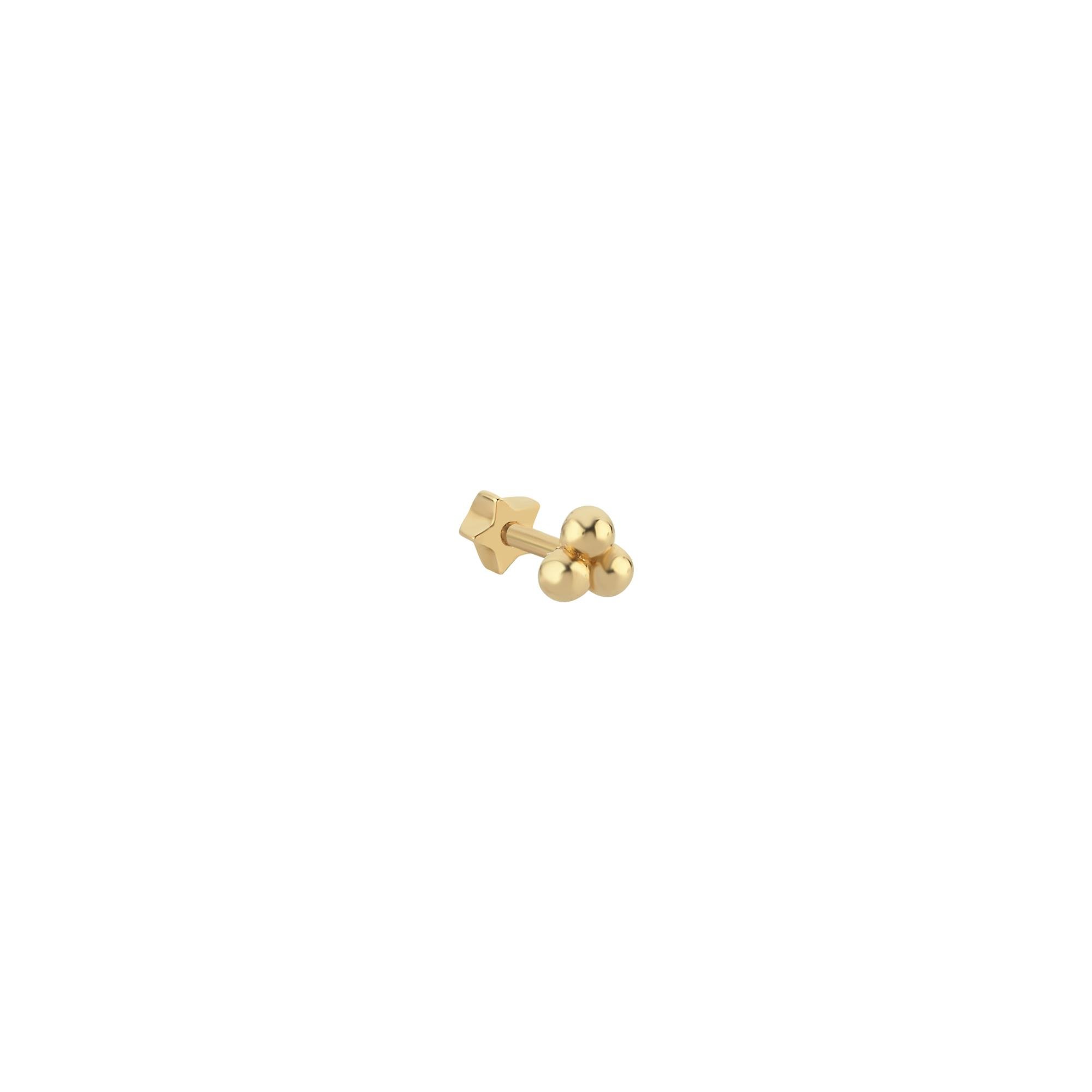 Trio Altın Tragus Küpe