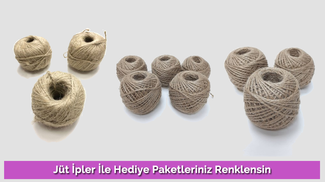 Jüt İpler İle Hediye Paketleriniz Renklensin