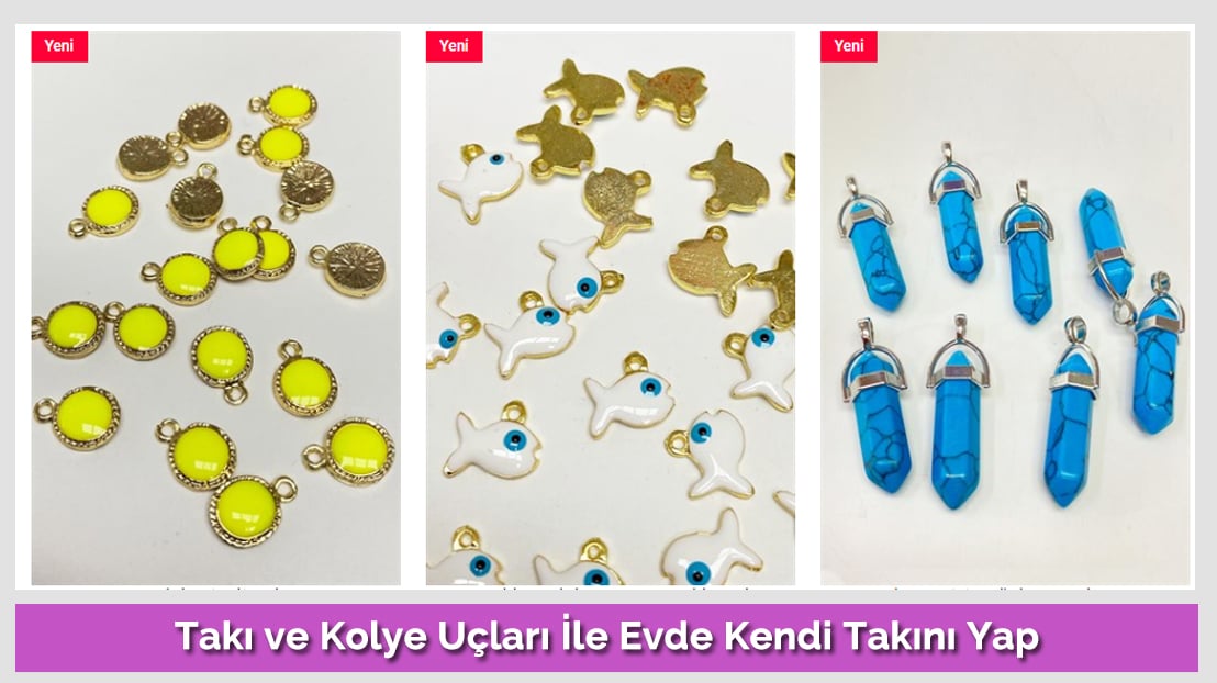 Takı ve Kolye Uçları İle Evde Kendi Takını Yap