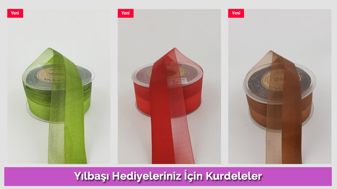 Yılbaşı Hediyeleriniz İçin Kurdeleler