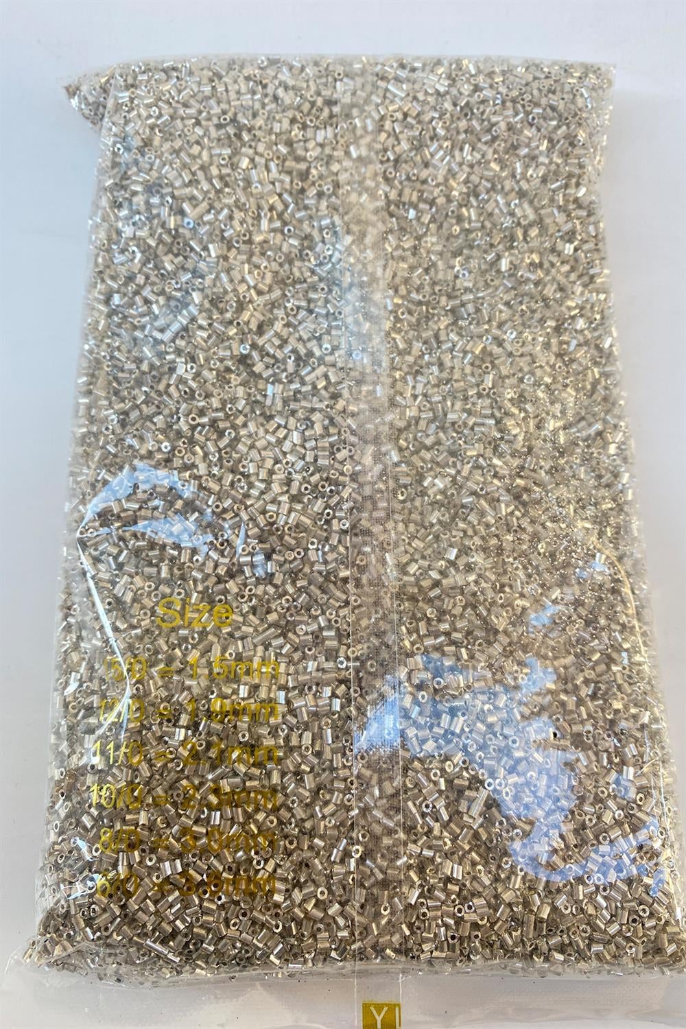 Gümüş Kaplama Kesme Boncuk 2,5 mm 500 grm