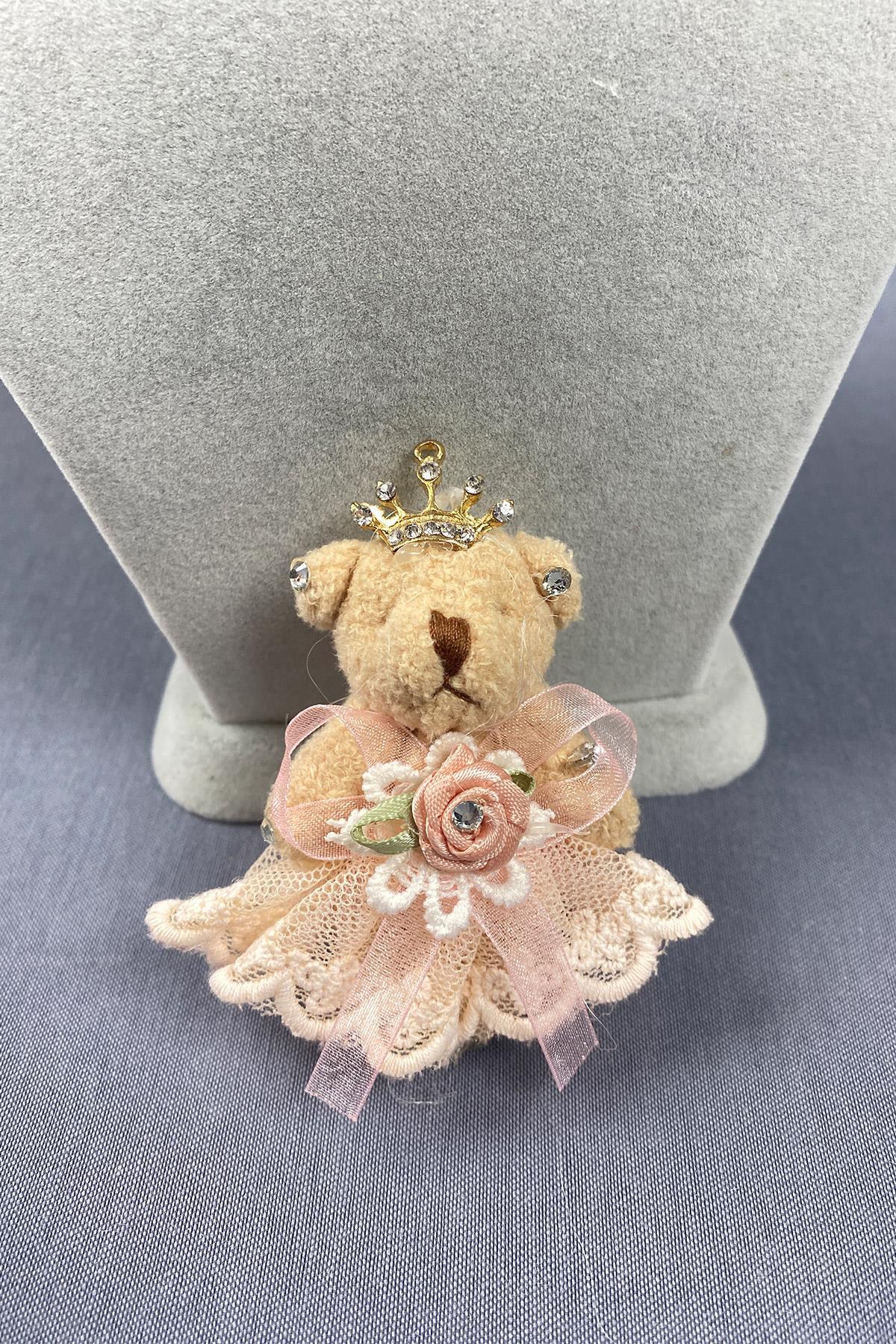 Tüllü Taçlı Taşlı Süslü Ayıcık